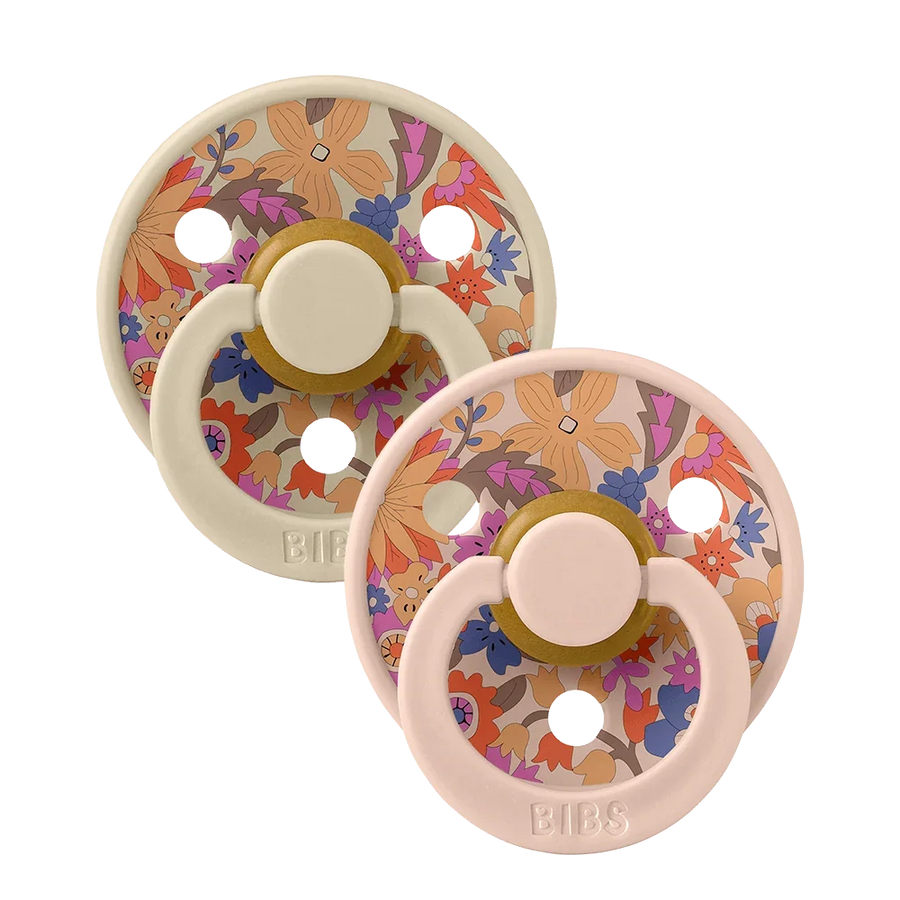 BIBS x LIBERTY Colour Pacifiers 2 Pack June Blossom - Blush Mix