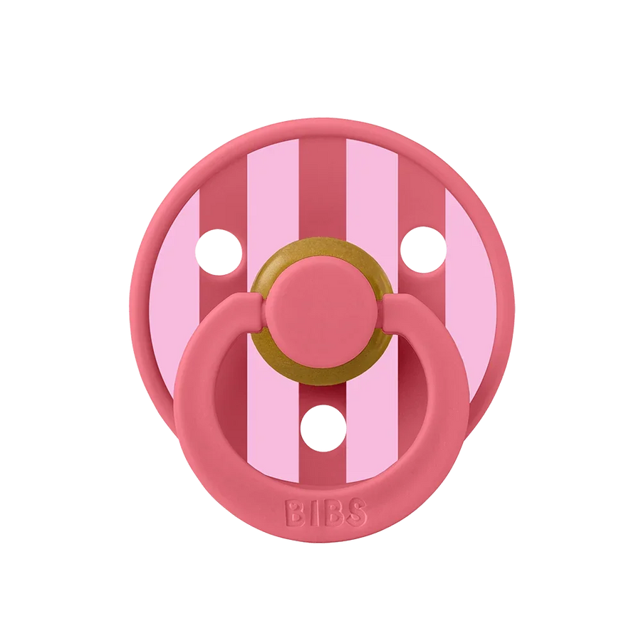STUDIO Colour Block Pacifier - Coral/Baby Pink