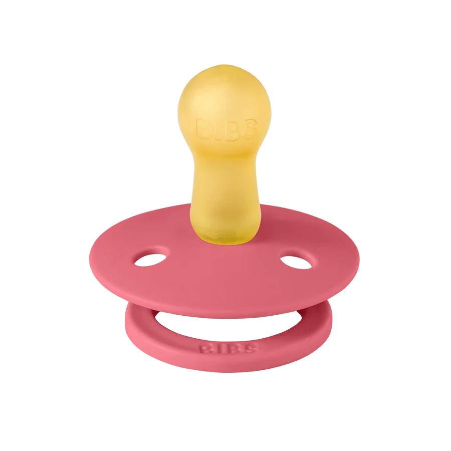 STUDIO Colour Block Pacifier - Coral/Baby Pink
