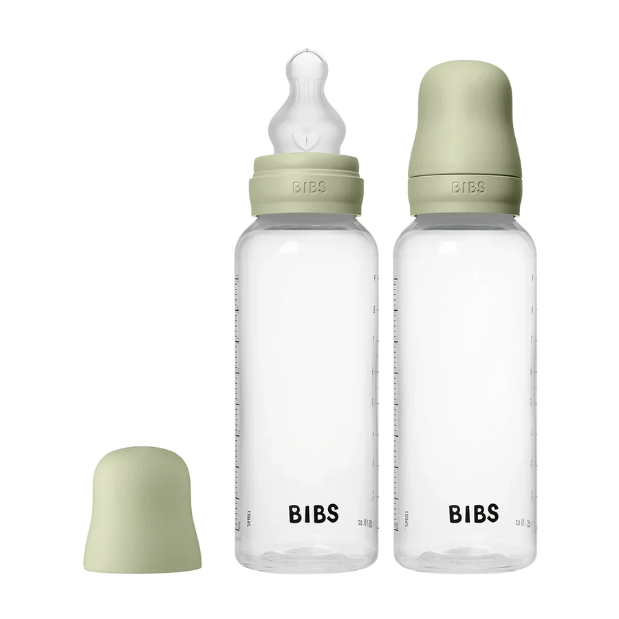 Baby BPA-freies PP-Flaschen Set 270 ml 2er-Pack Silikon - Sage