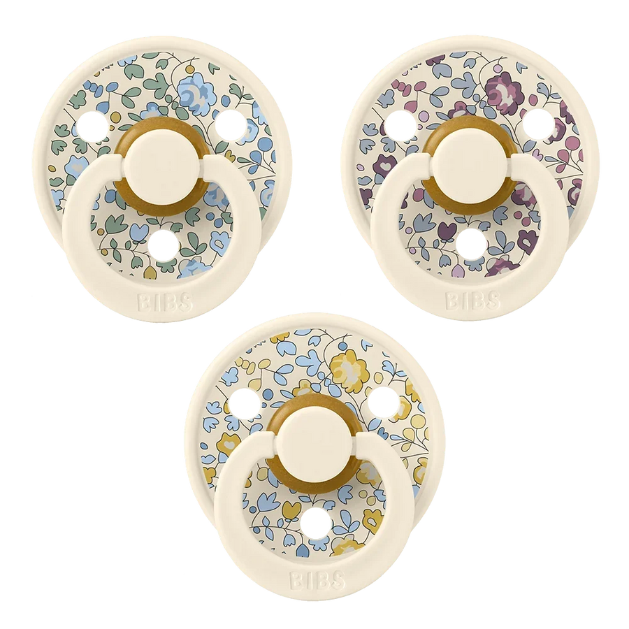 BIBS x LIBERTY New Baby Try-It Collection 3 Pack Eloise - Ivory