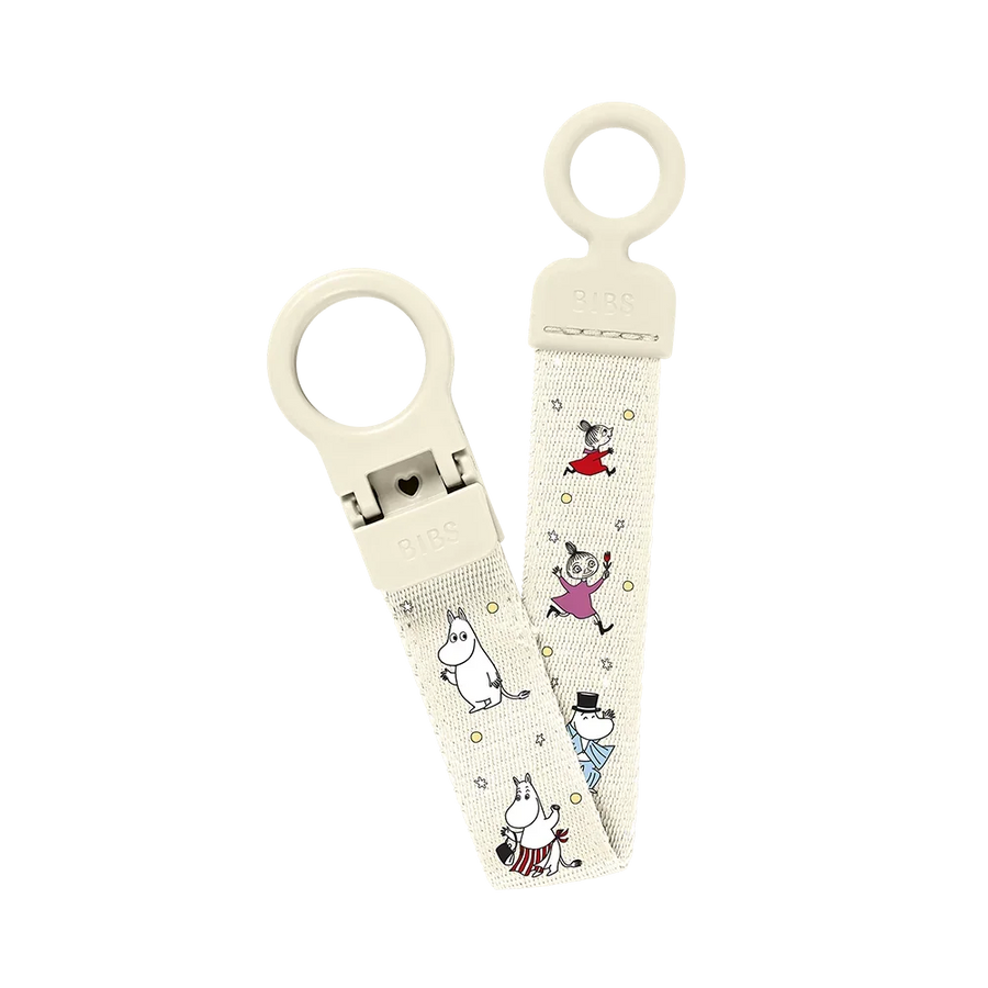 BIBS x Moomin Pacifier Clip Loop - Ivory
