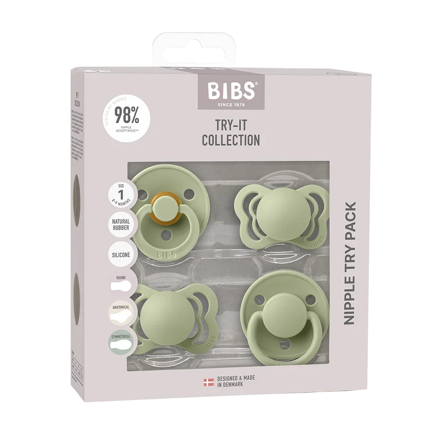 New Baby Pacifiers Try-It Collection - Sage