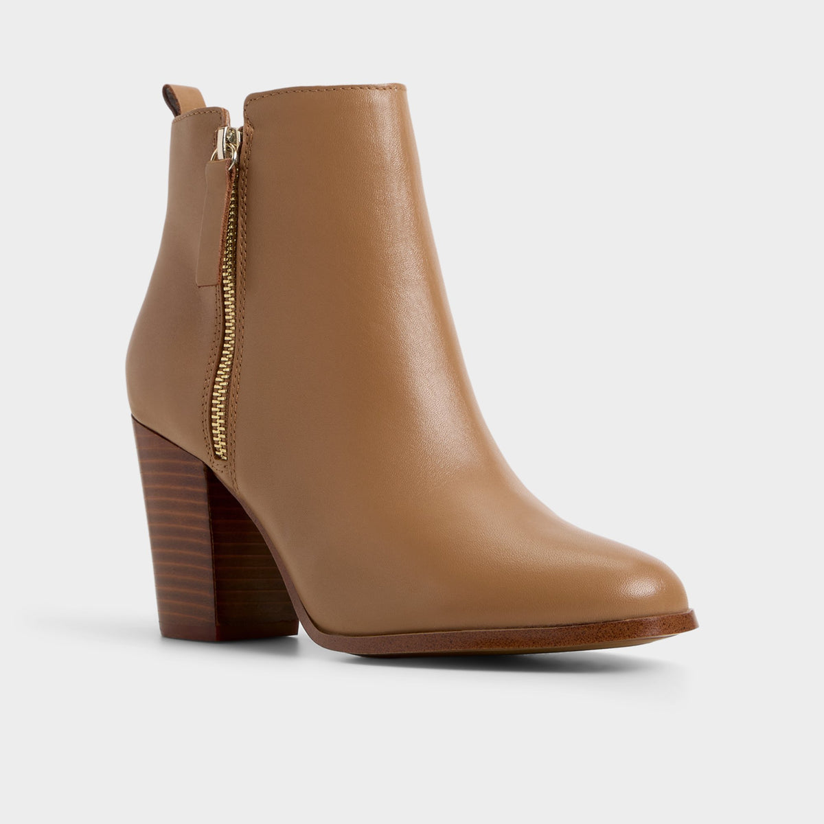 Three-quarter angle of Cognac Noemieflex Ankle boot's front side