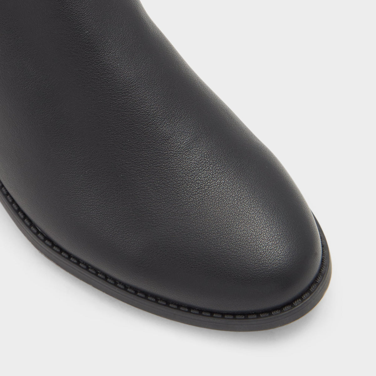 Close-up of the Black Aahliyah Knee-high boot
