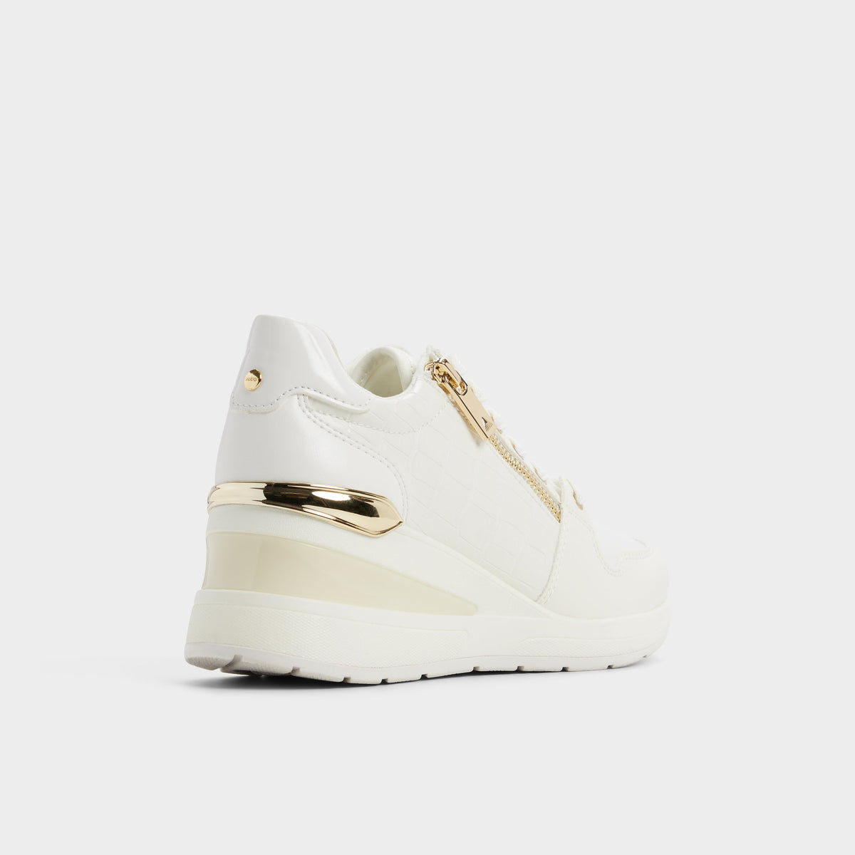 Three-quarter angle of White Adwiwia Sneaker's back side