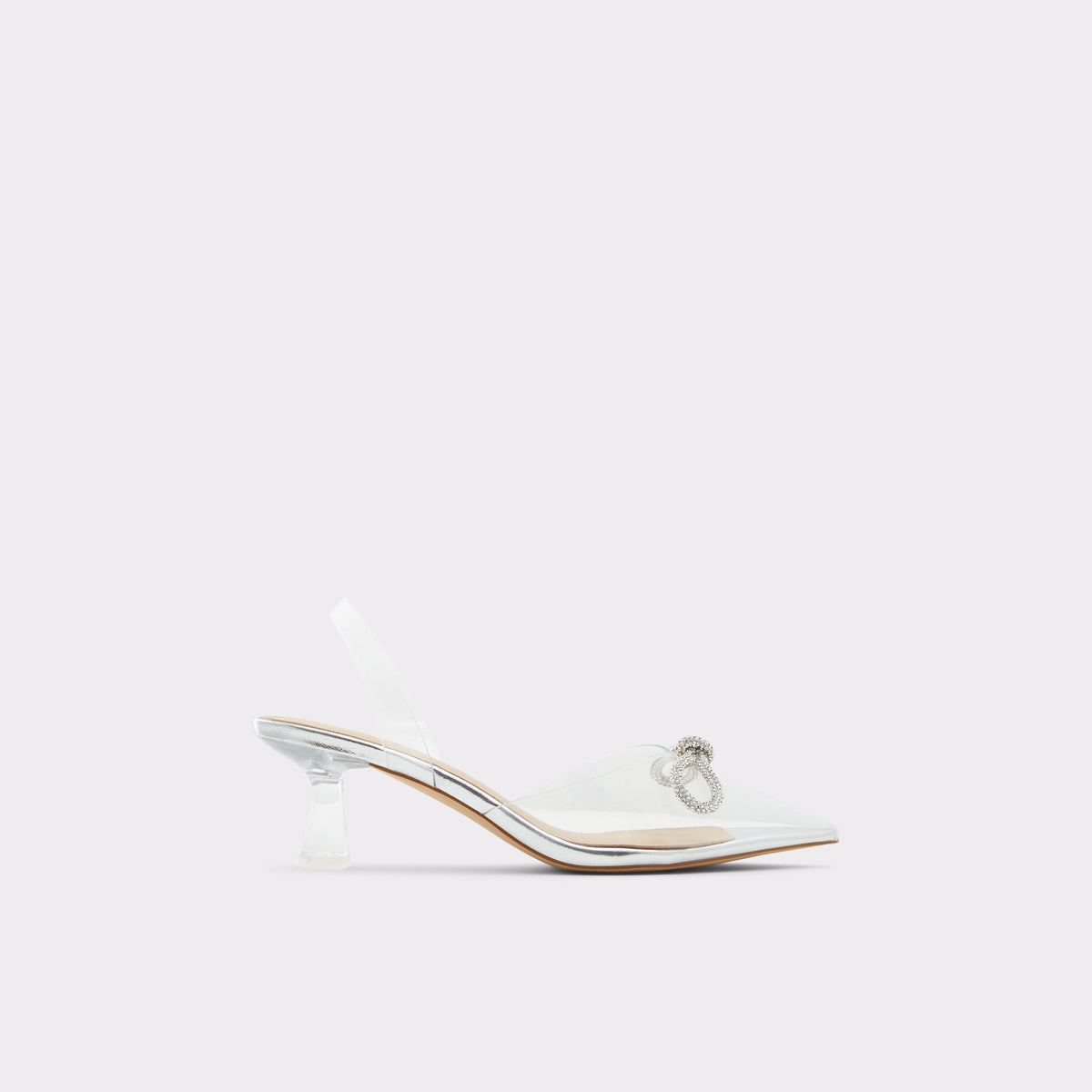 Main View of Silver Hiltin Strappy heeled shoe for Womens