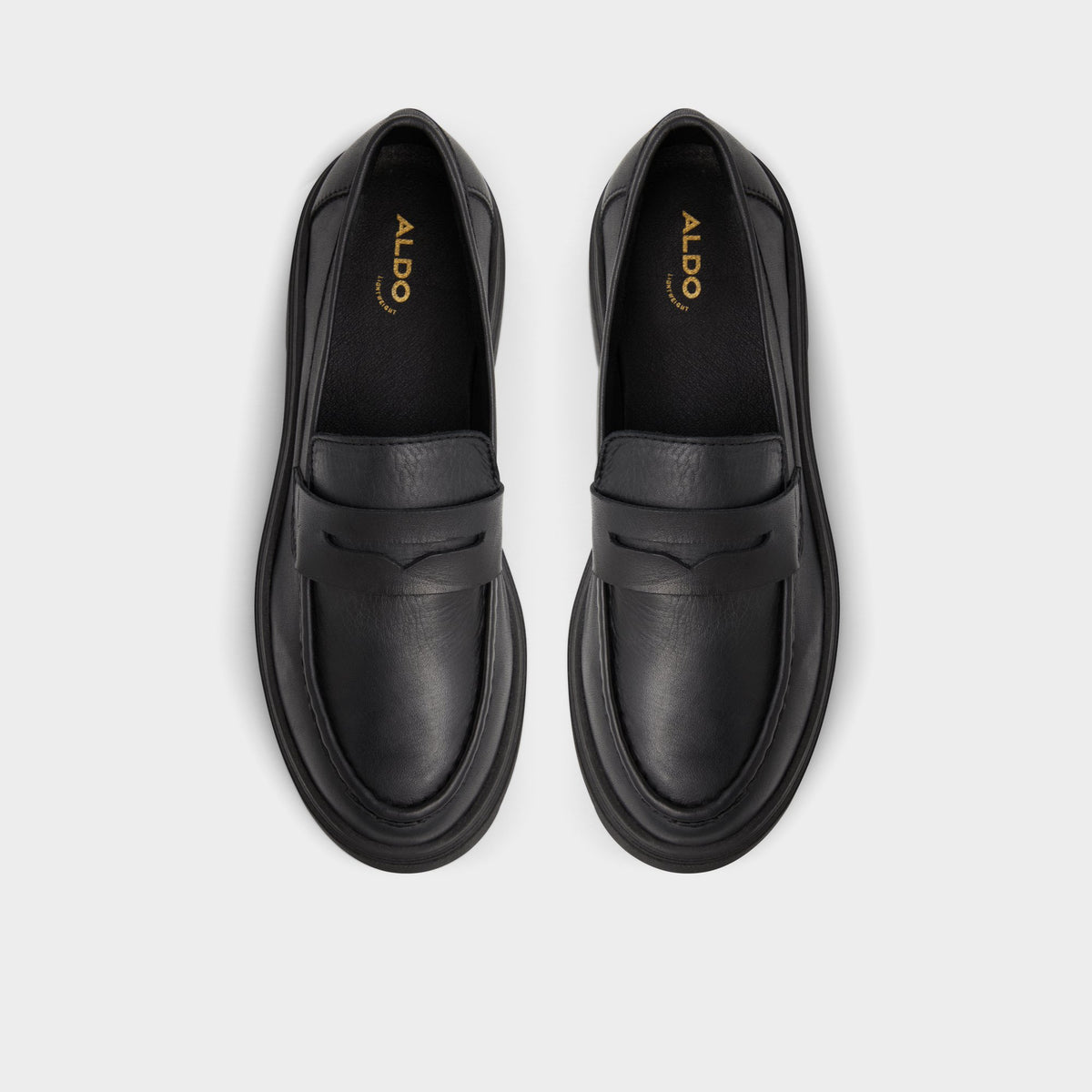 Top-down view of the Black Biglect Loafer