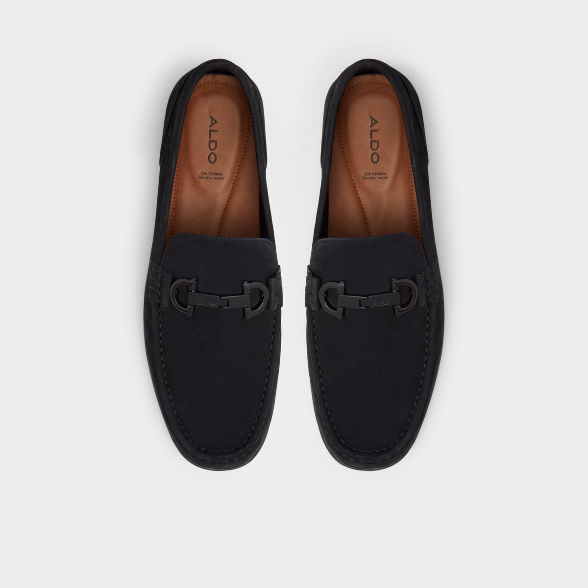 Top-down view of the Black Orlovoflex Driving shoe