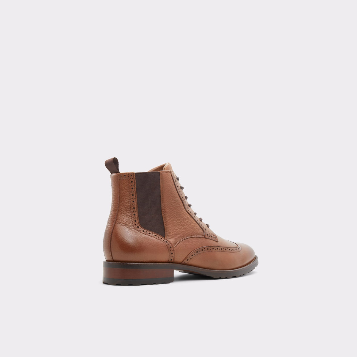 Three-quarter angle of Other Brown Salinger Lace-up boot's back side