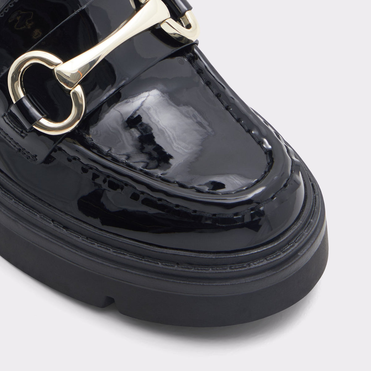 Close-up of the Black Miska Loafer
