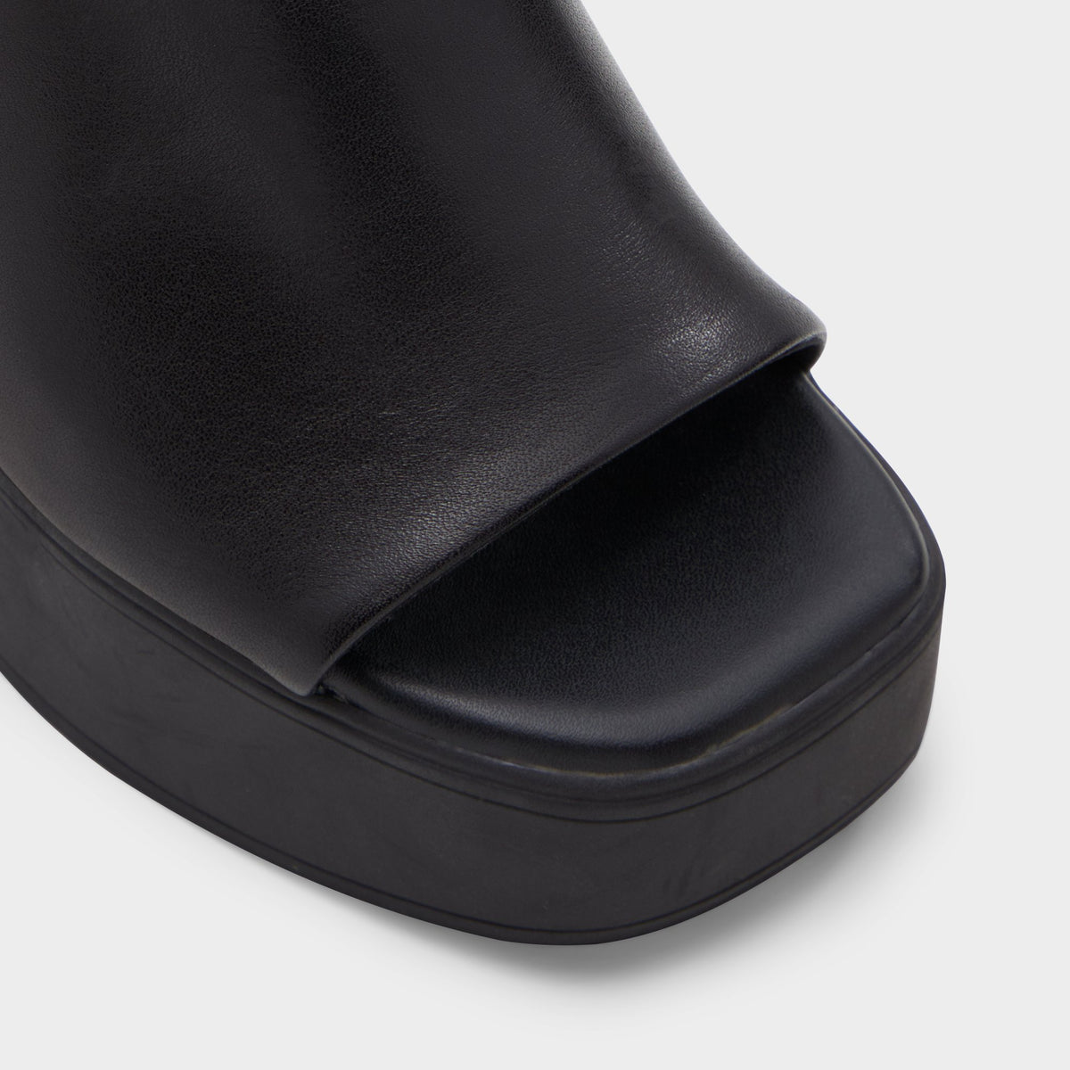Close-up of the Other black Maysee Heeled mule