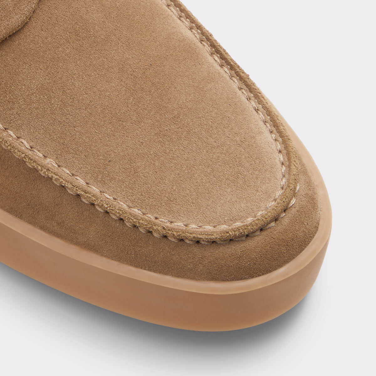 Close-up of the Beige Alfie Loafer