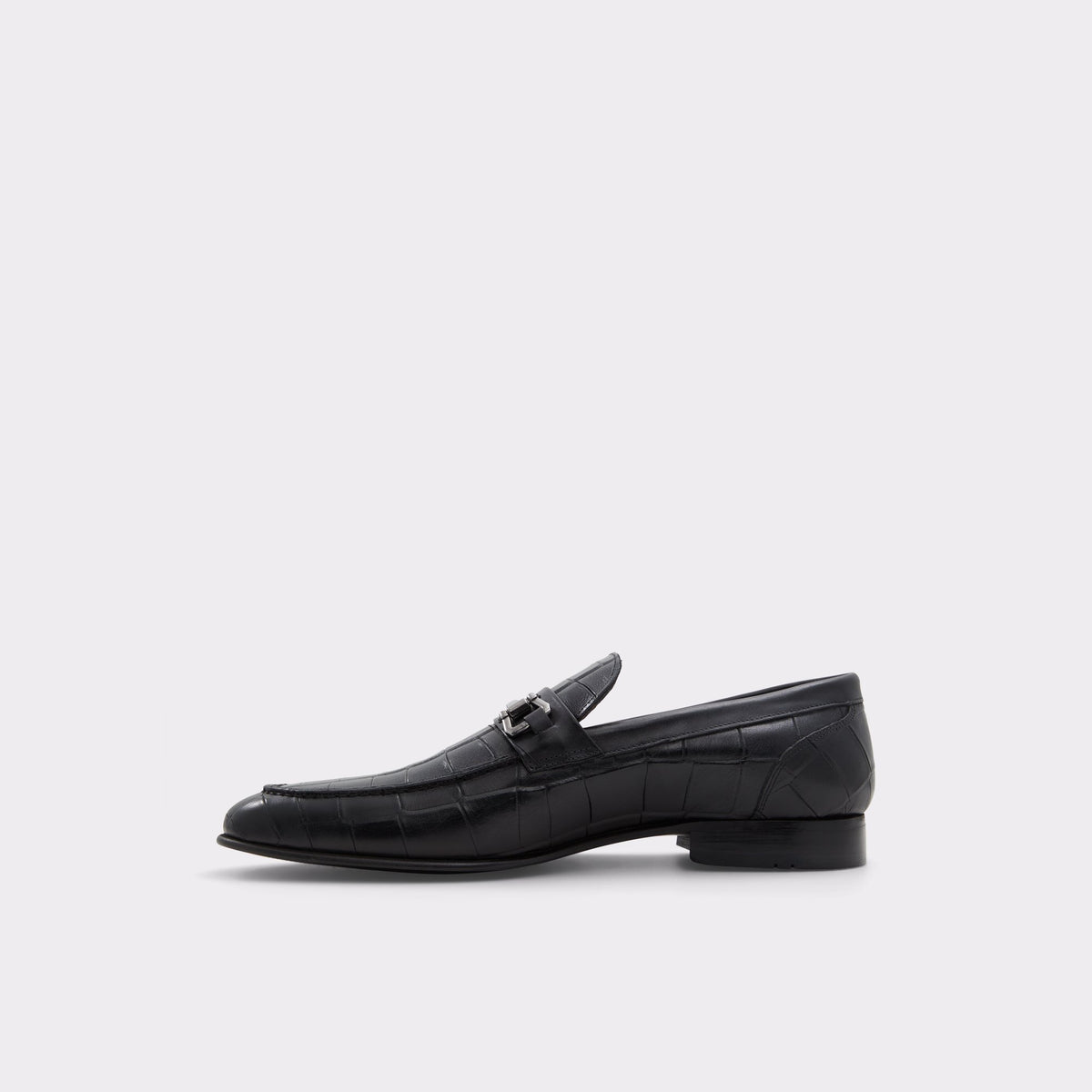 Side view of Black Esco Loafer