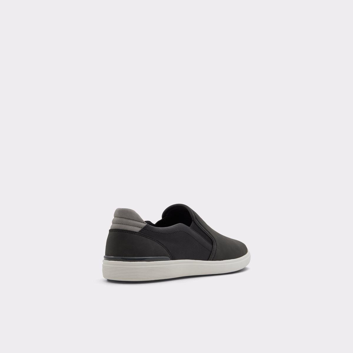Three-quarter angle of Black Saredon Loafer's back side