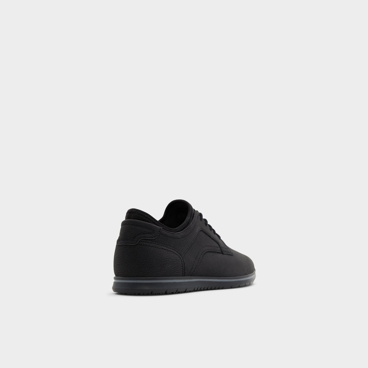 Three-quarter angle of Black Drymos Oxford shoe's back side