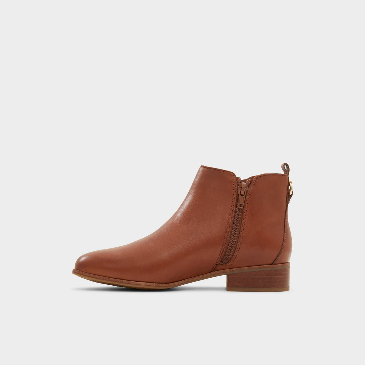 Side view of Rust Verity Chelsea boot