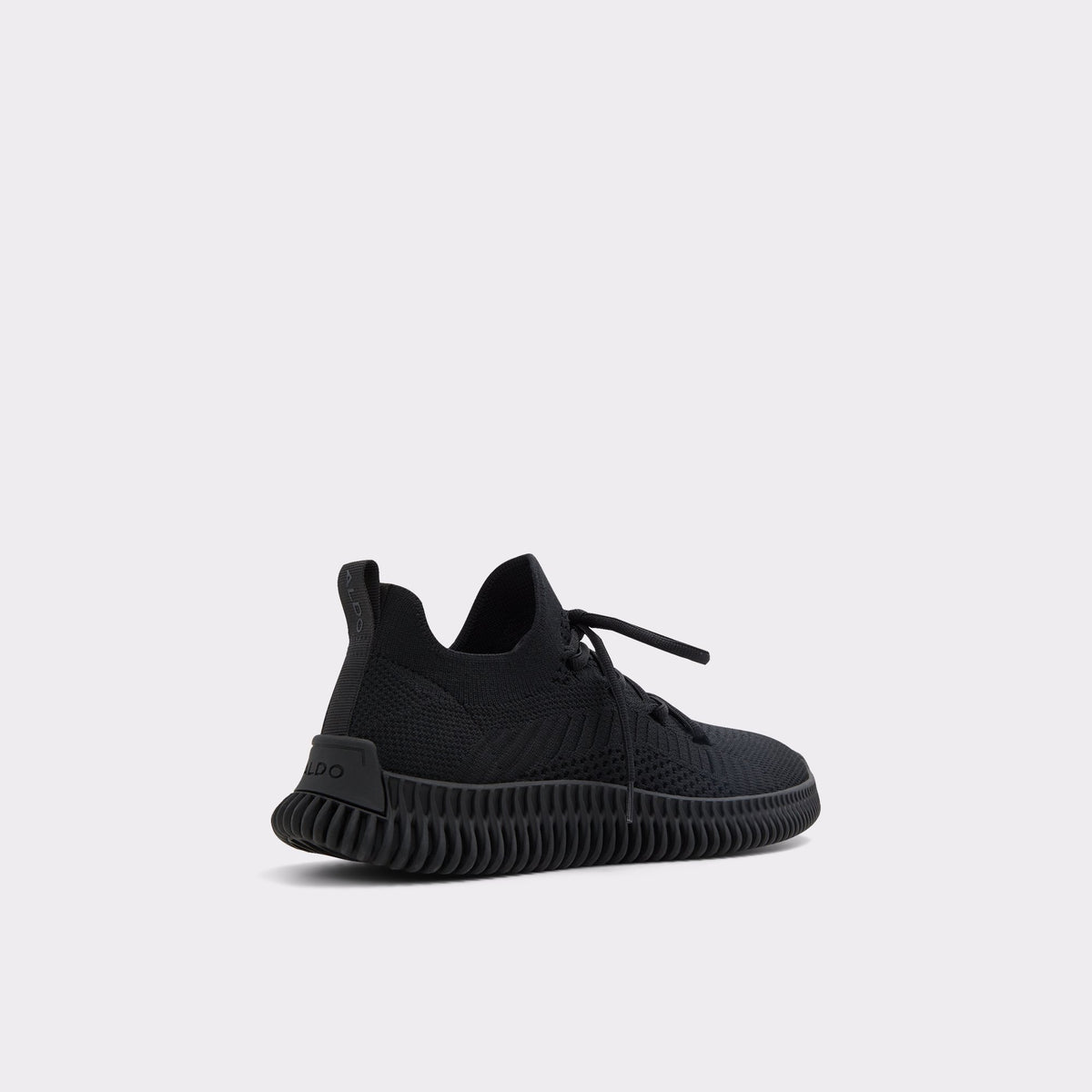 Three-quarter angle of Black Gilga Jogger sole sneaker's back side