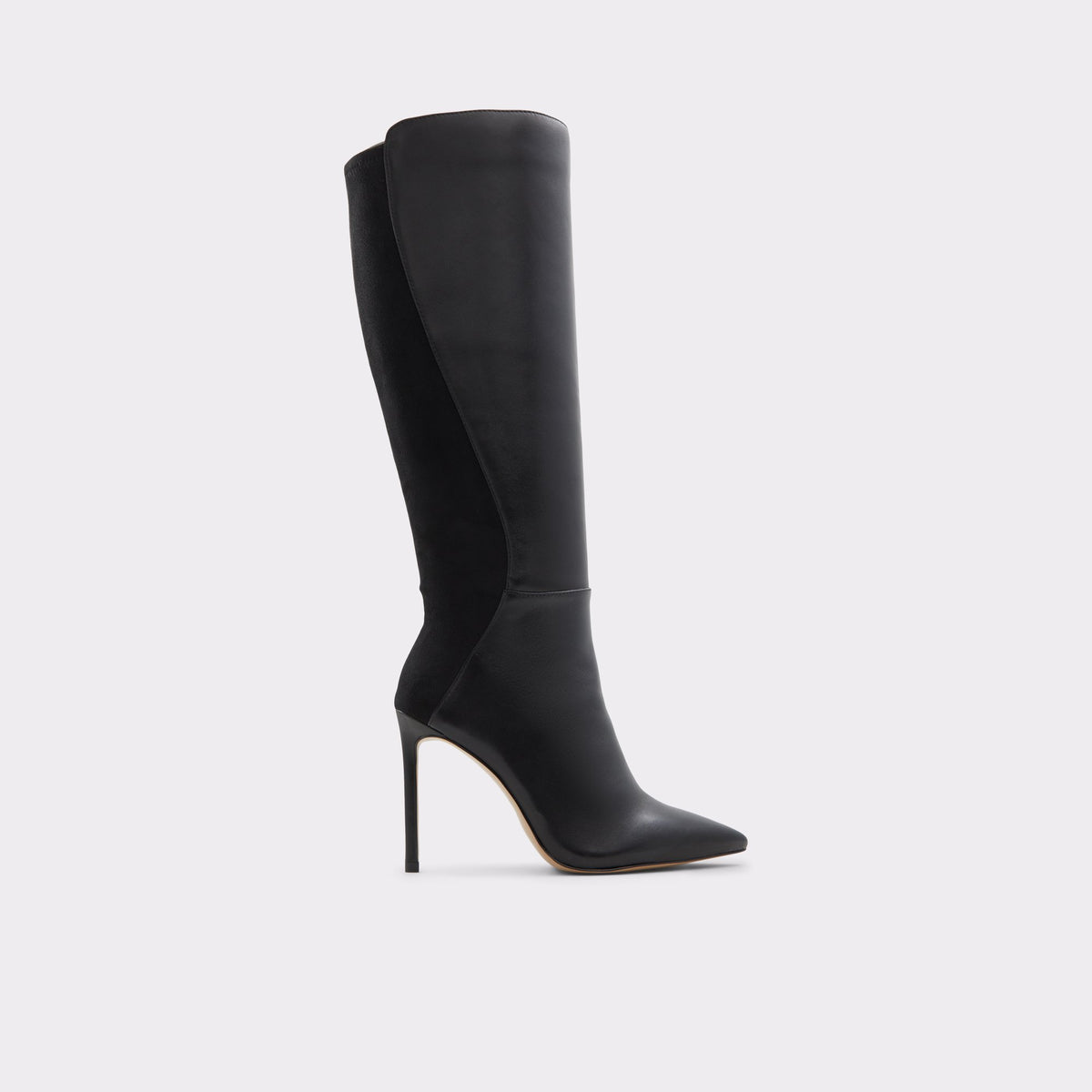 Main View of Black Milann Knee-high boot for Womens