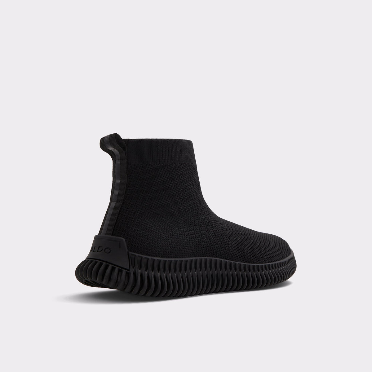 Three-quarter angle of Black Gilgana High top sneaker's back side