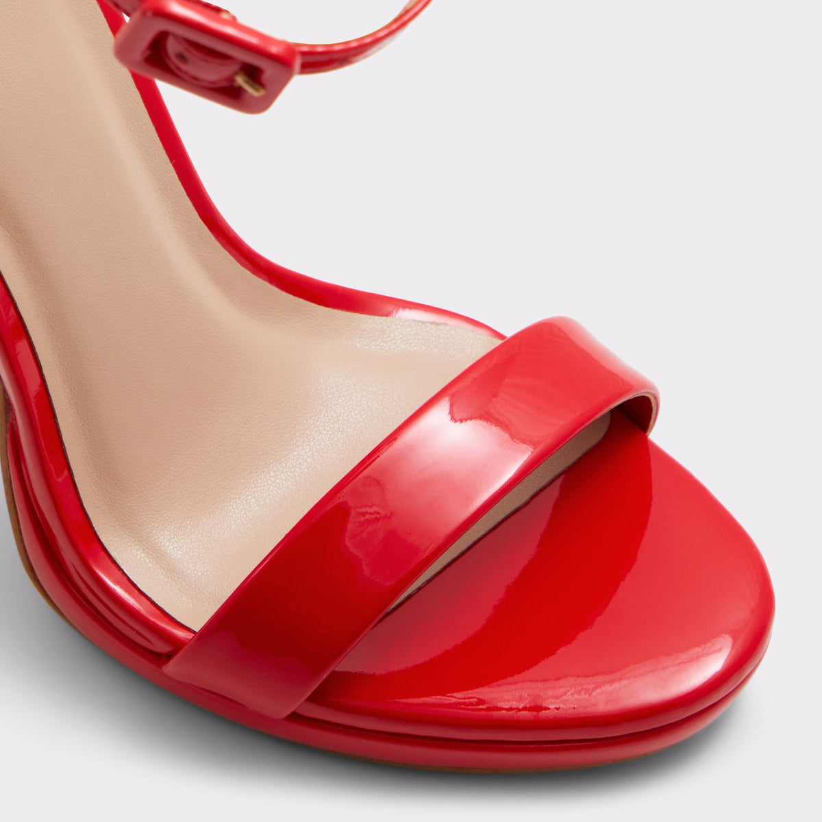 Close-up of the Other red Kat Strappy sandal