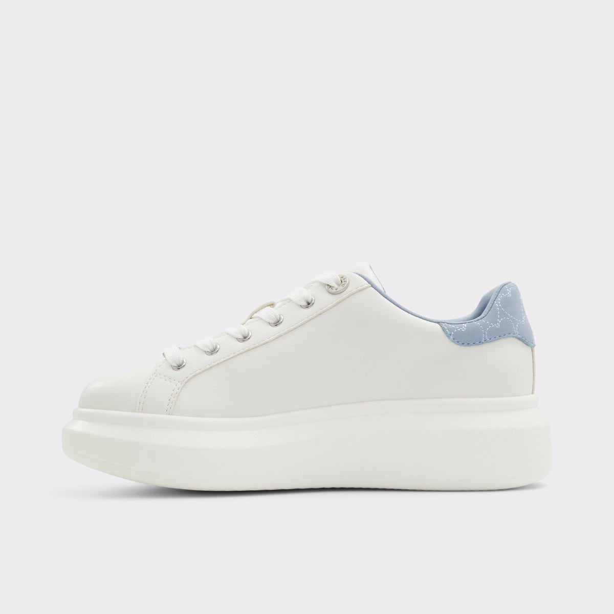 Side view of Medium Blue Digilove Low top sneaker