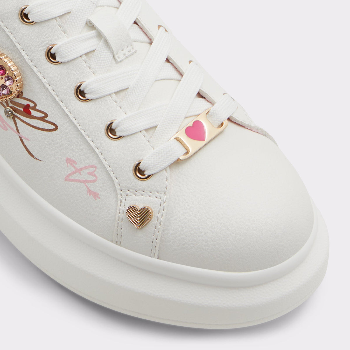 Gros plan de la Rose Heartstep Sneaker bas