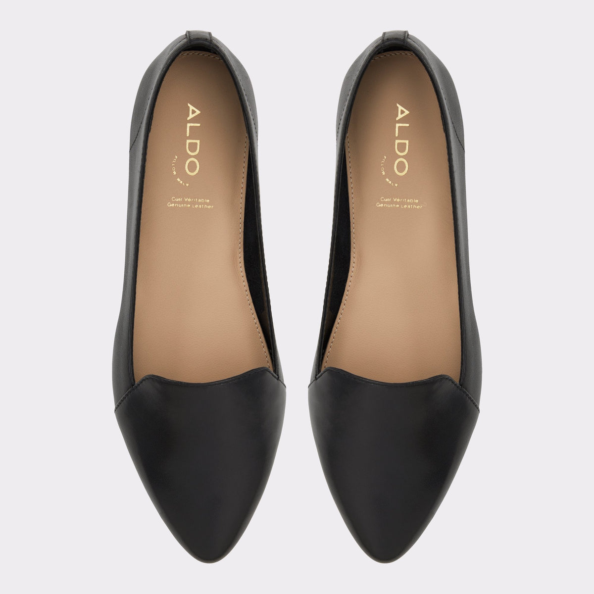 Top-down view of the Black Winifred Slip-on