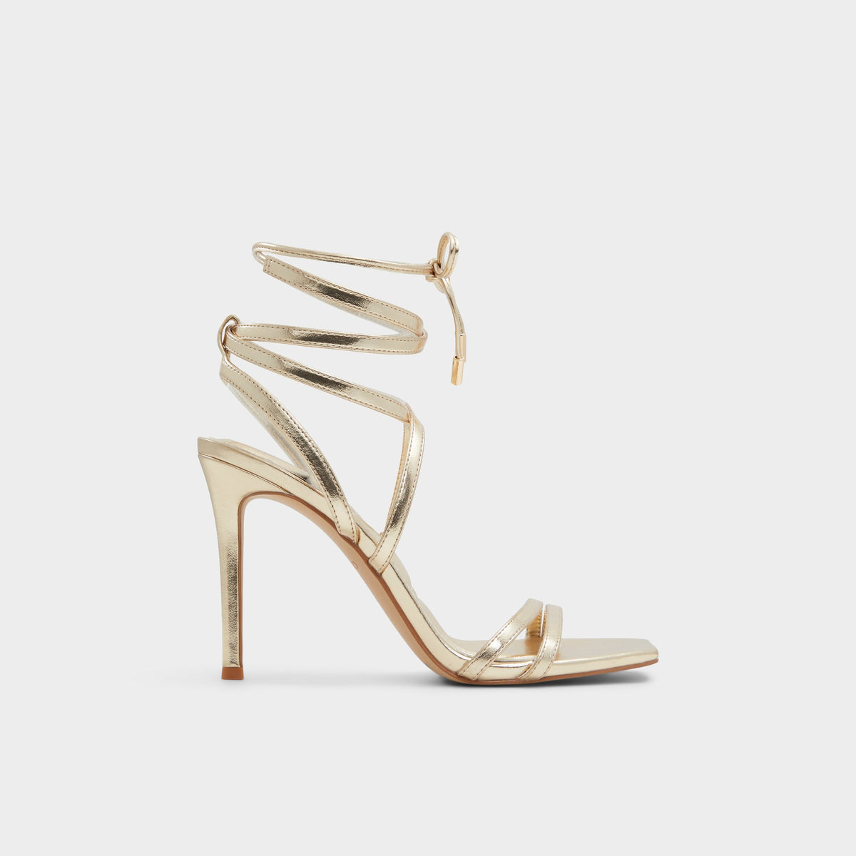Main View of Champagne Phaedra Strappy stiletto sandal for Womens