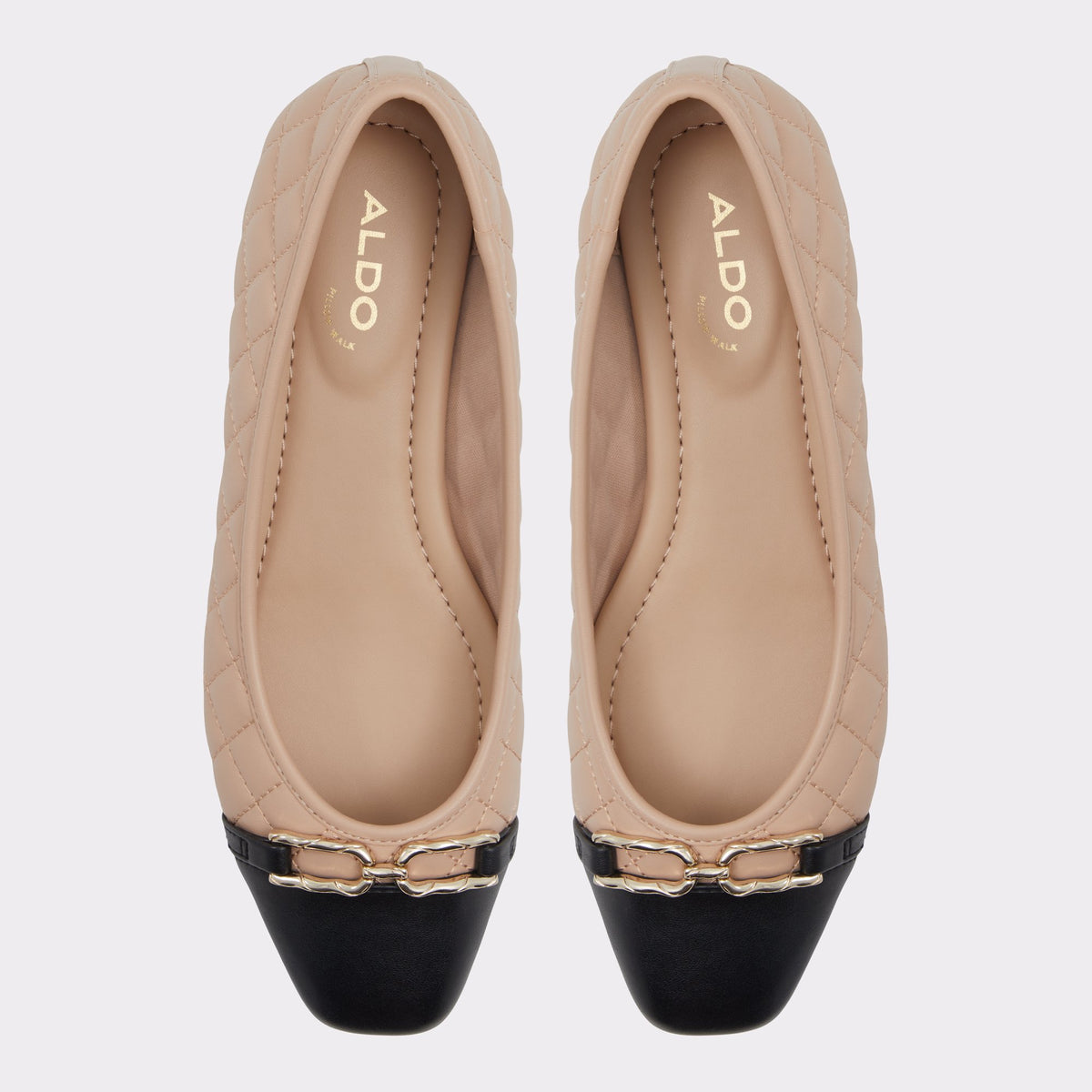 Top-down view of the Bone Preri Ballet flat