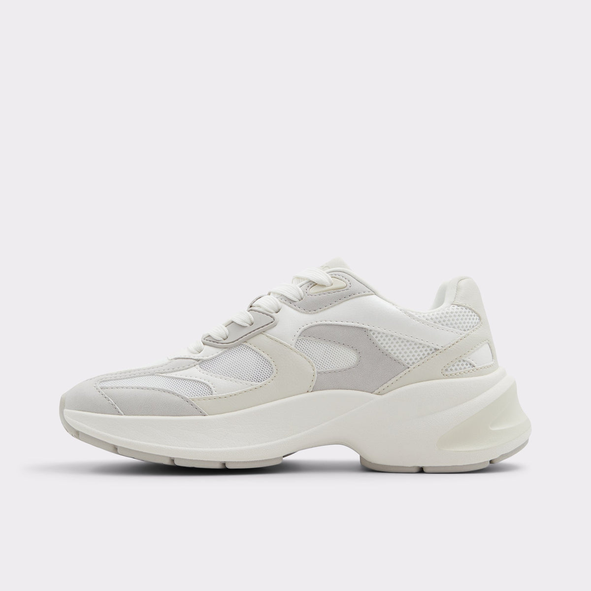 Side view of Light Grey Mayana Jogger sole sneaker