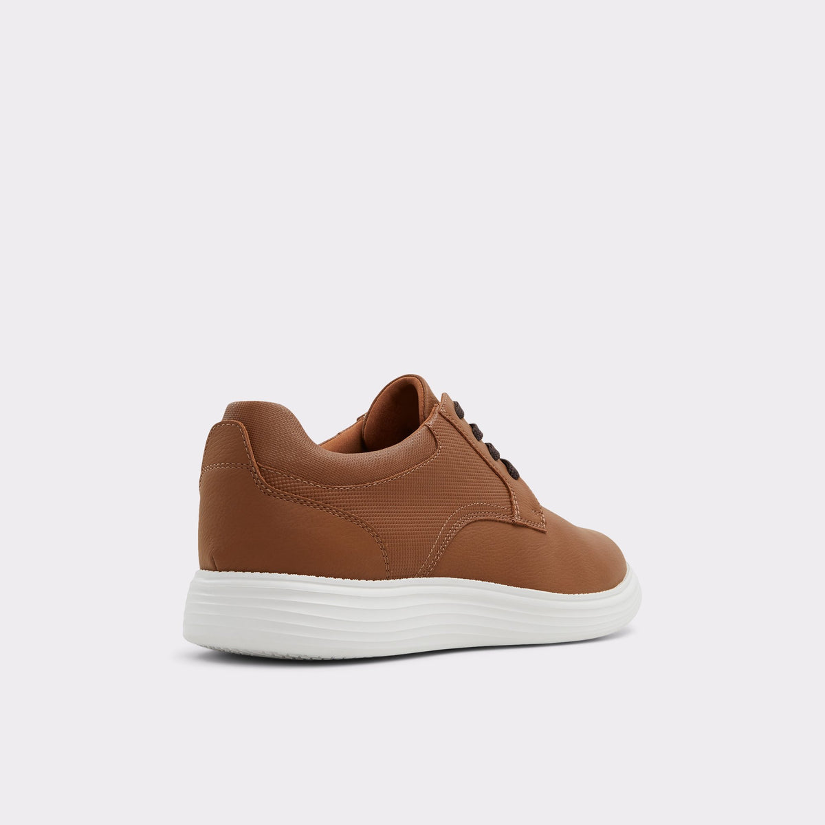 Three-quarter angle of Cognac Nottingham Oxford shoe's back side