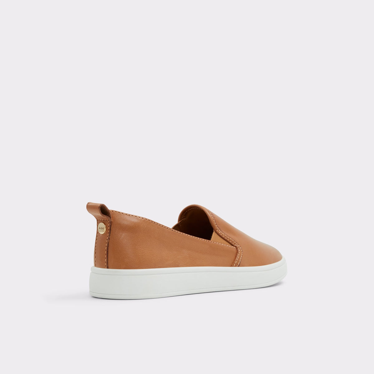 Three-quarter angle of Dark Beige Roolly Low top sneaker's back side