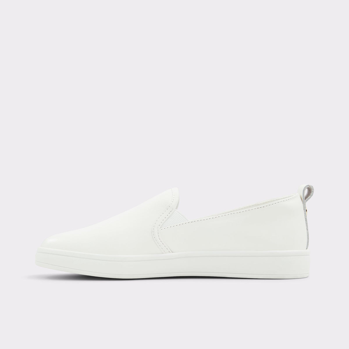 Side view of White Roolly Low top sneaker