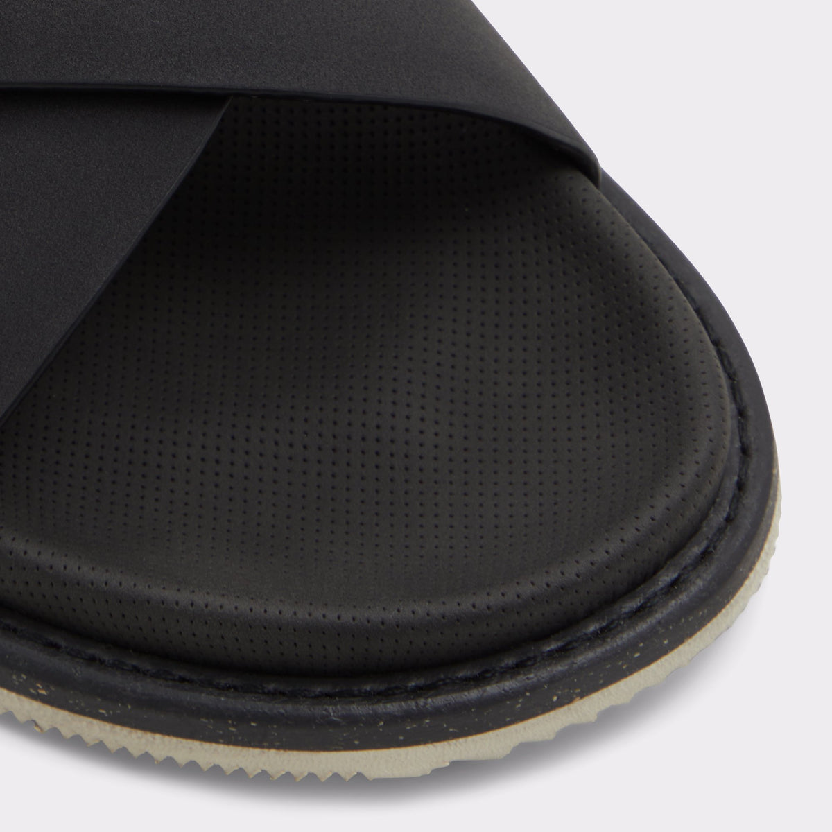 Close-up of the Black Marrin Slide sandal