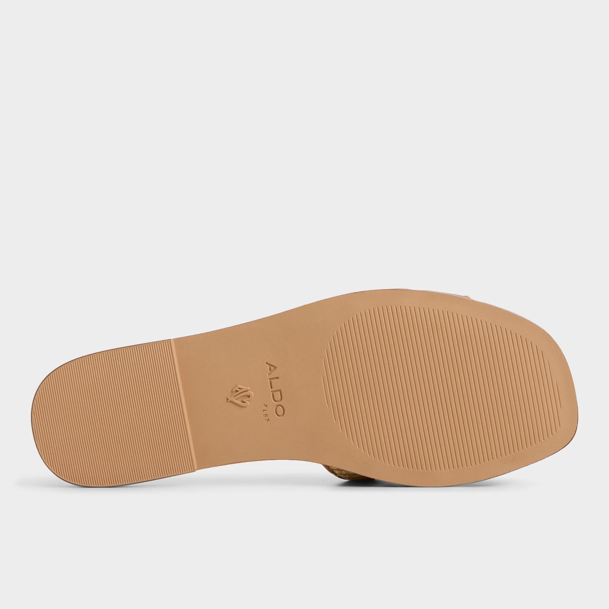 View of Open Natural Elenaa Slide sandal's sole