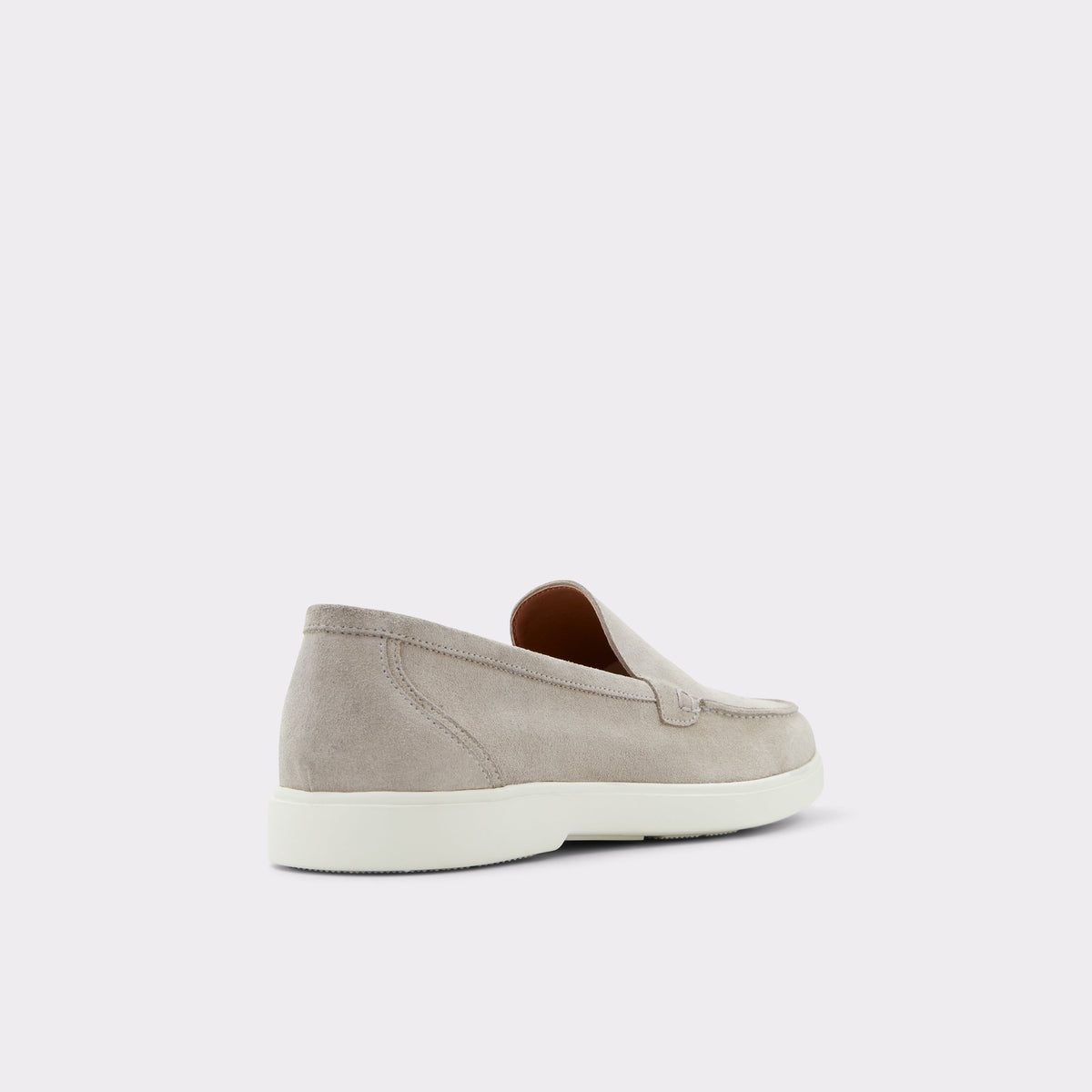 Three-quarter angle of Grey Anto Loafer's back side