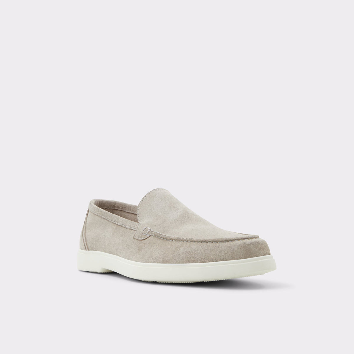 Three-quarter angle of Grey Anto Loafer's front side