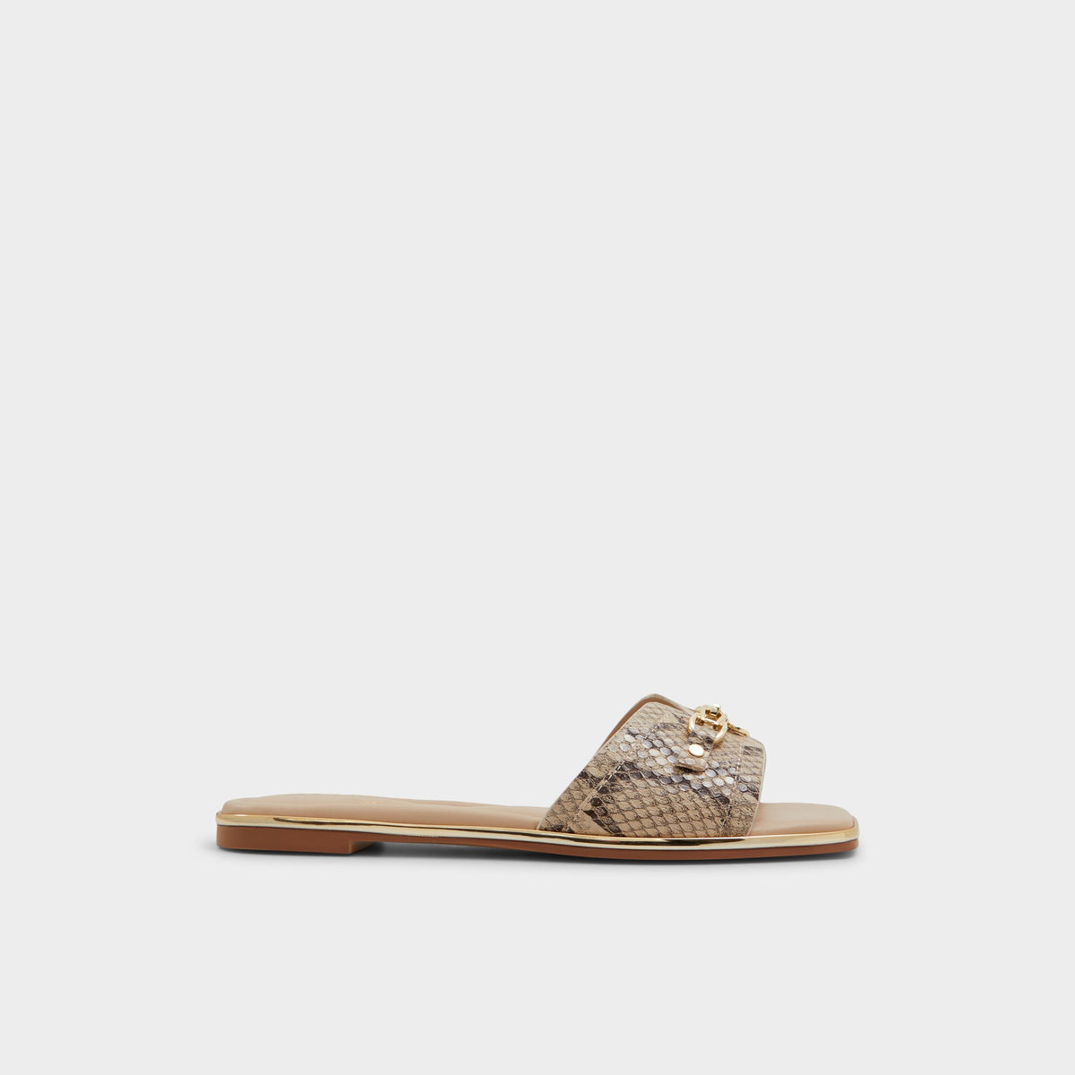 Main View of Brown Multi Alamassi Slide sandal for Womens