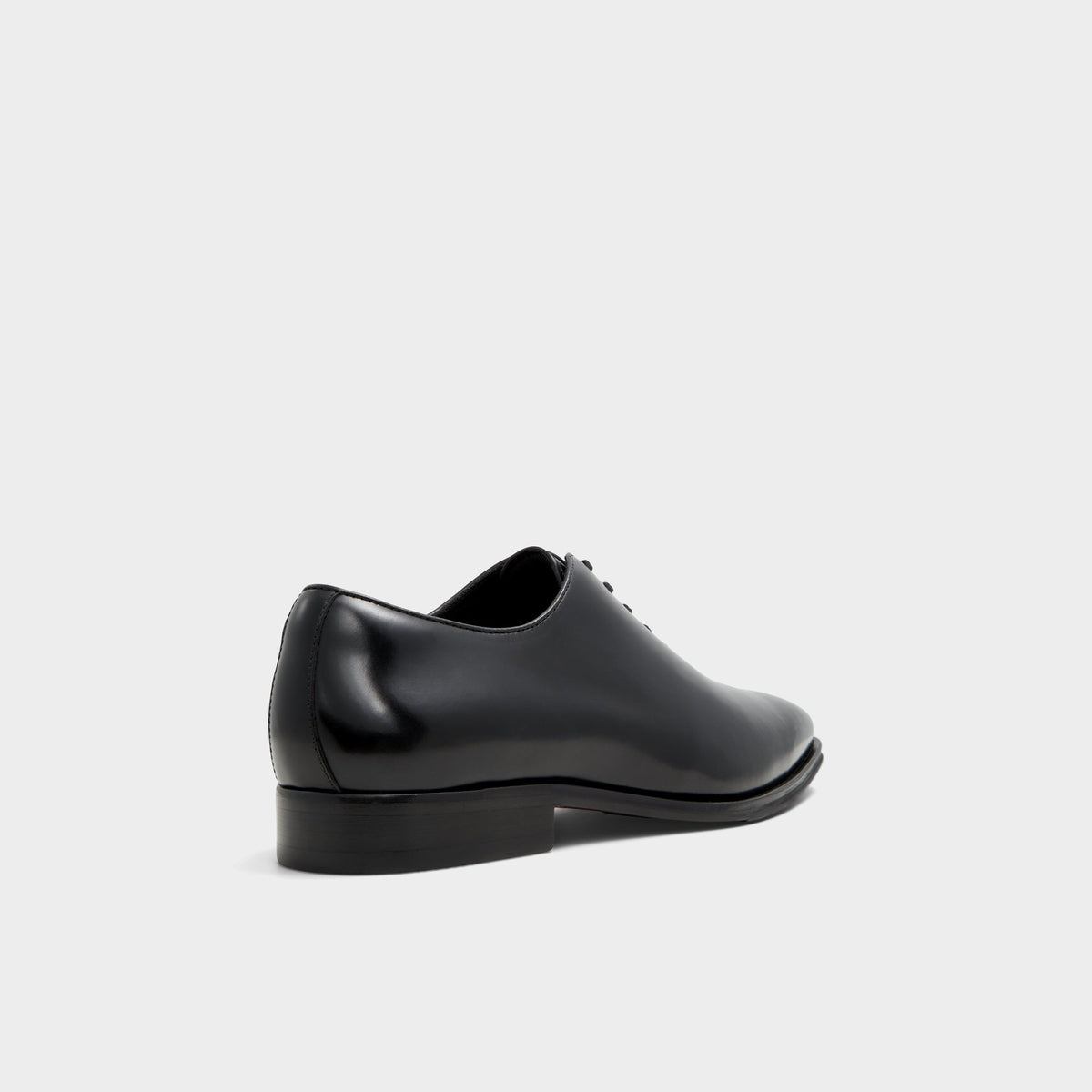 Three-quarter angle of Black Ignacio Oxford shoe's back side