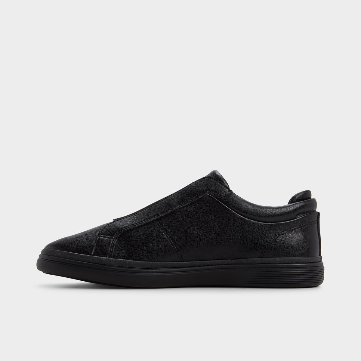 Side view of Black/black Aros Slip-on sneaker