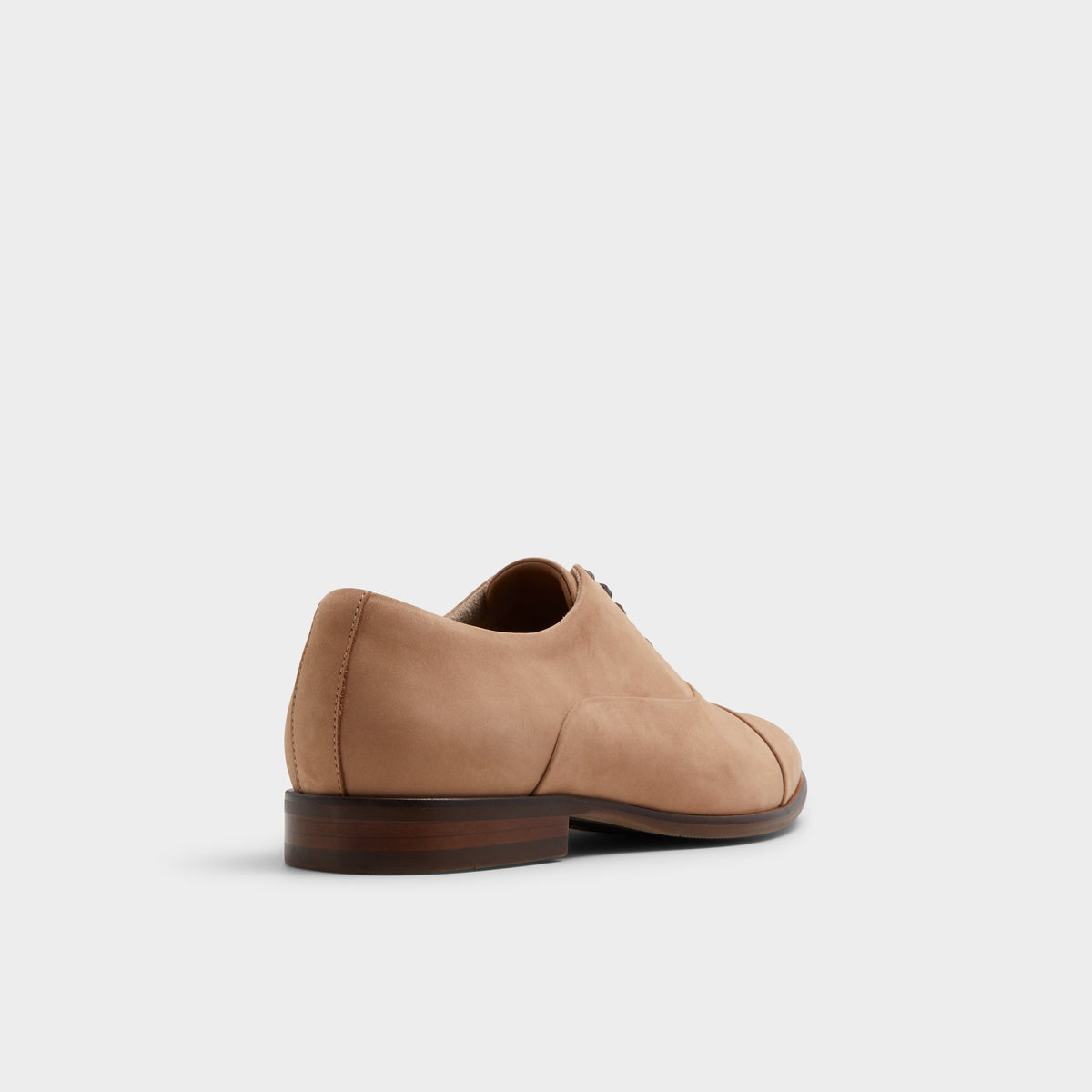 Angle de trois quarts de l'arrière de Marron Clair Meekes Chaussure Oxford