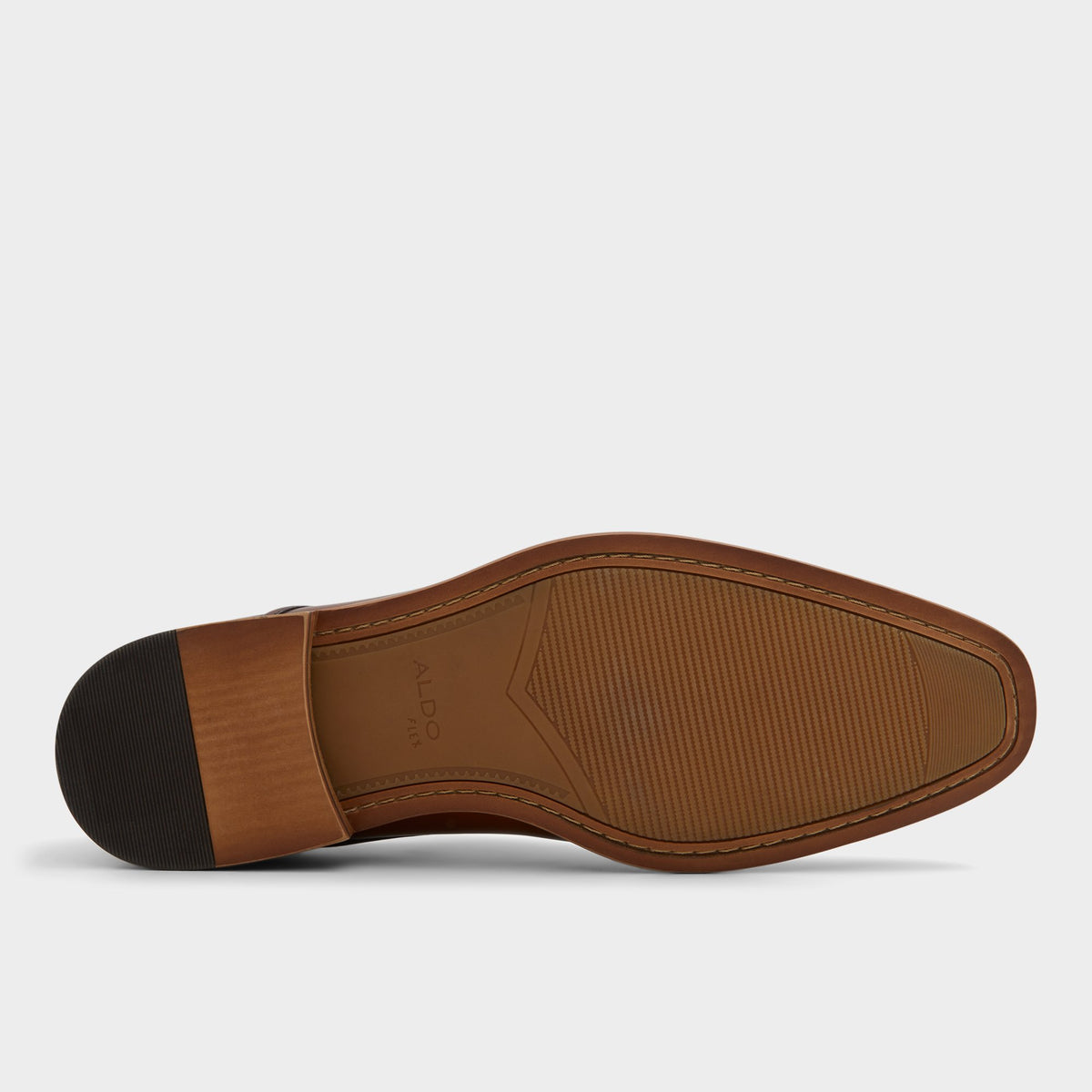 View of Cognac Drayson Derby shoe's sole
