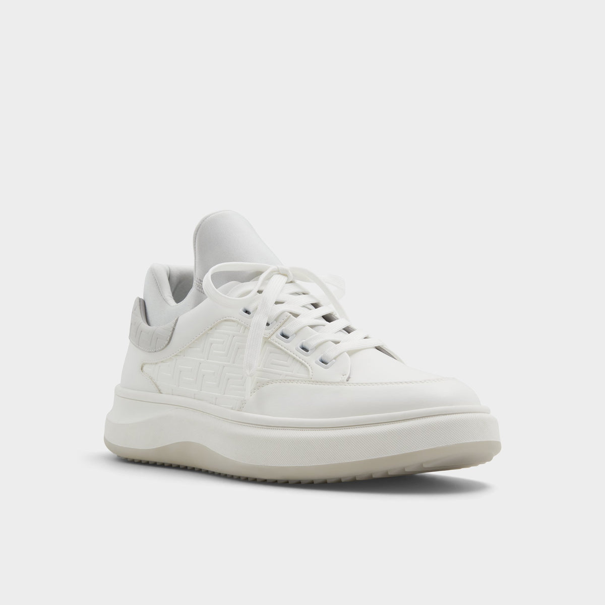 Three-quarter angle of White Hyperspec Low top sneaker's front side