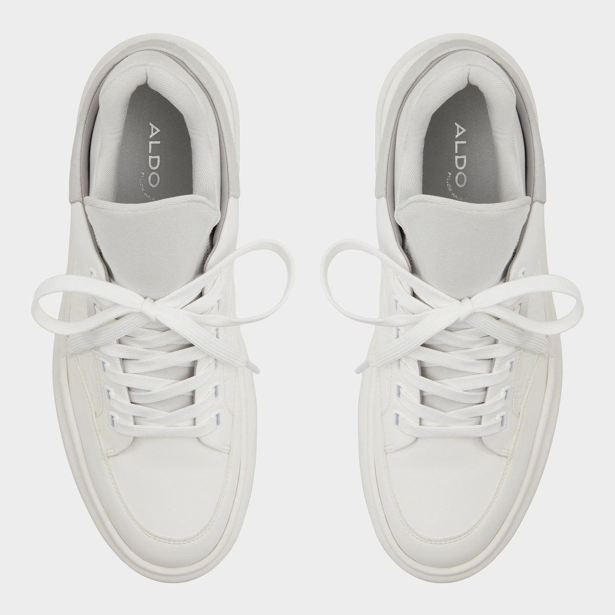 Top-down view of the White Hyperspec Low top sneaker