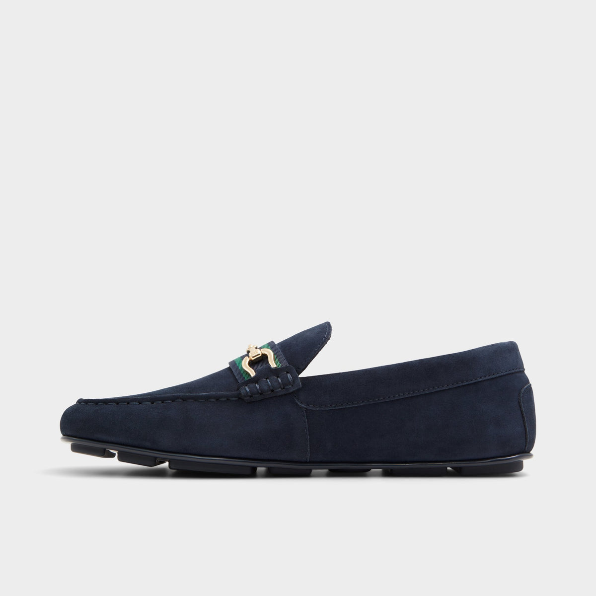 Side view of Navy Spanner Driving shoe