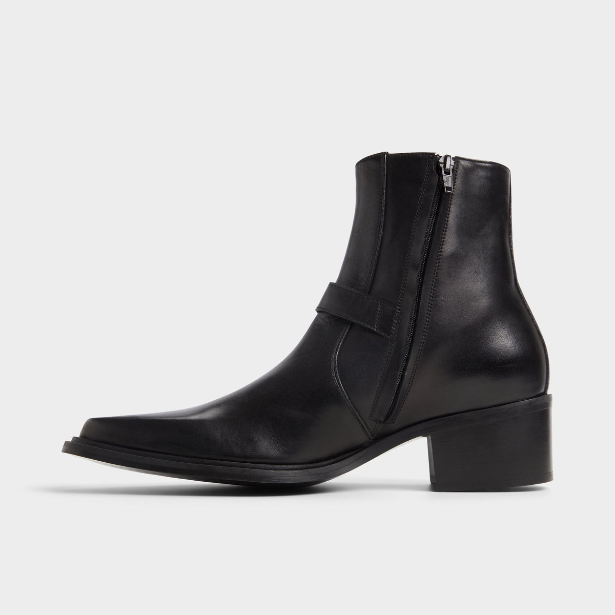 Side view of Black Asedric Ankle boot
