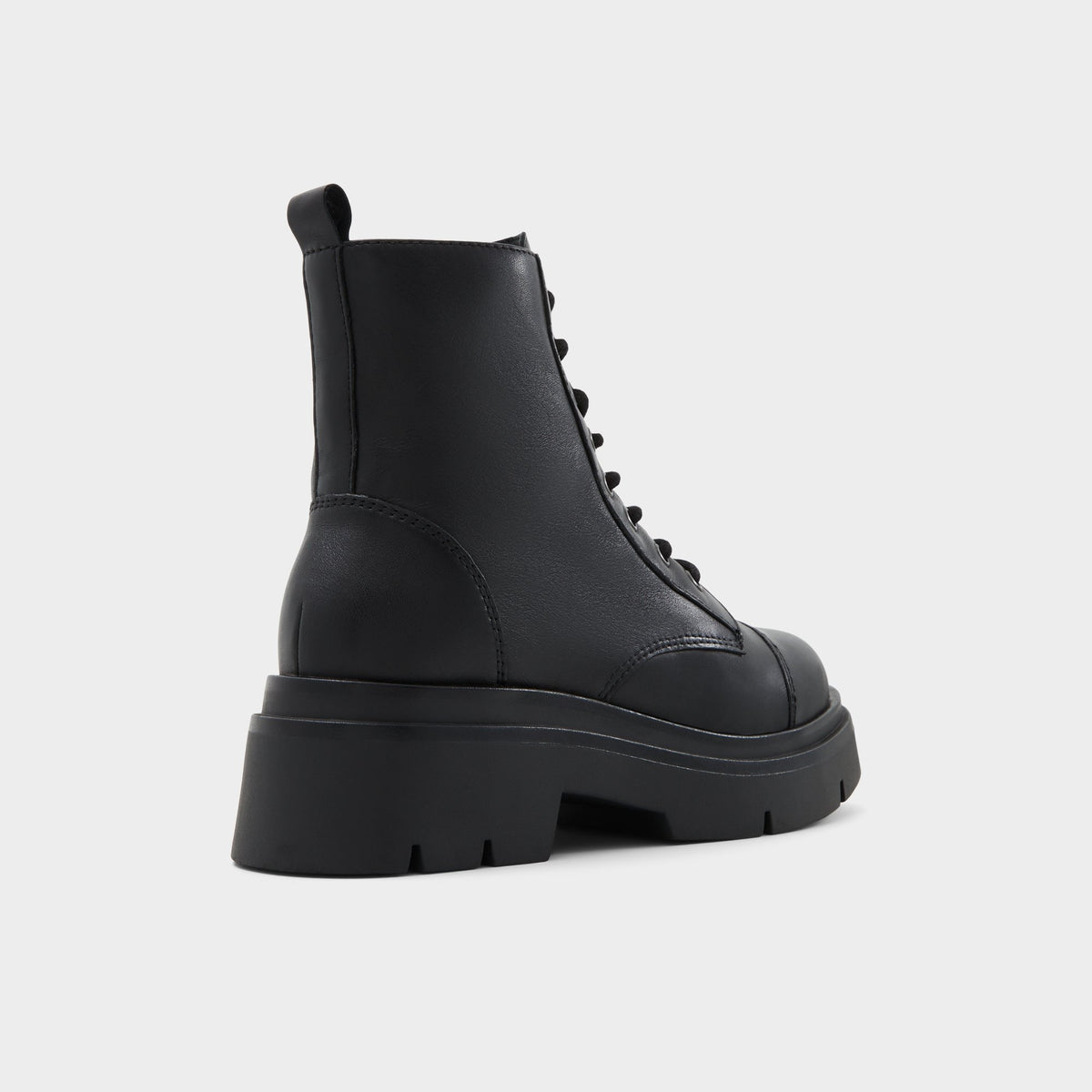Three-quarter angle of Other black Marthia Combat ankle boot's back side