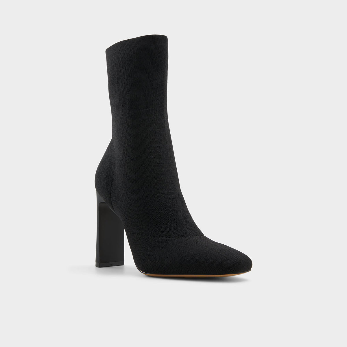 Three-quarter angle of Black Faelora Ankle boot's front side