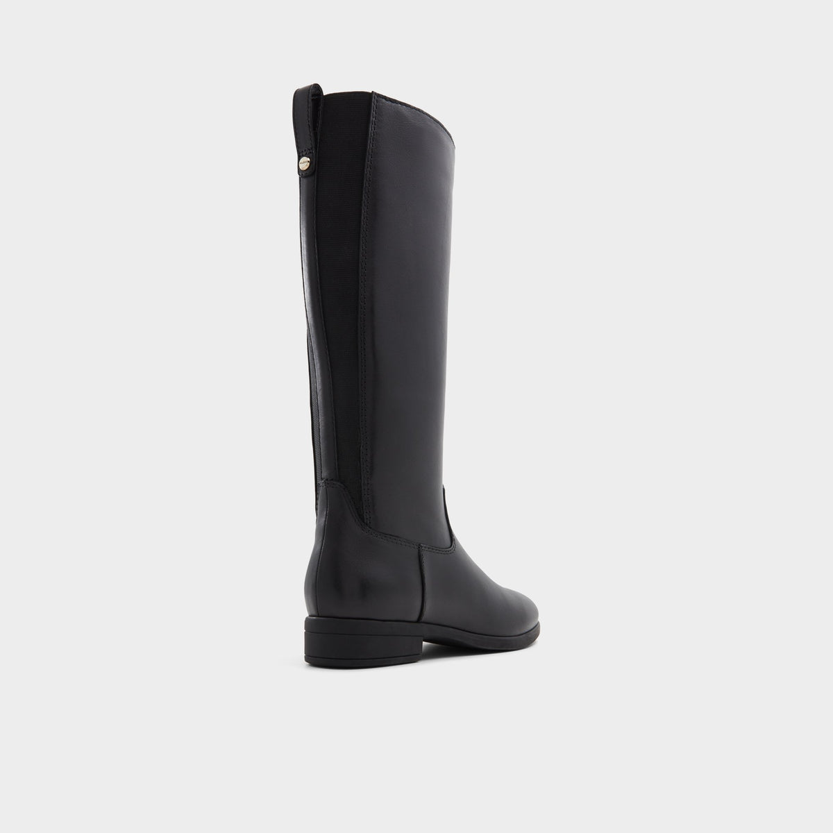 Three-quarter angle of Black Wicoenitall Knee-high boot's back side